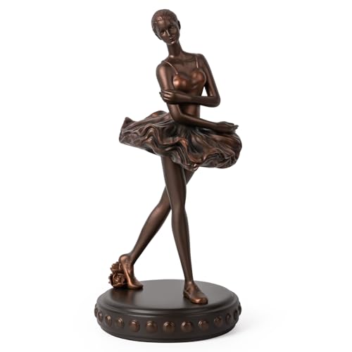 Figurita Bailarina Estatua Escultura de Resina Vintage