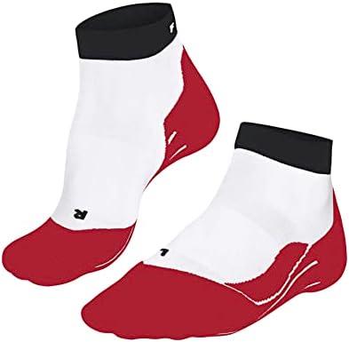 FALKE Men's RU4 Endurance Short Running Socks Cotton Vegan Black White More Colours Ankle Length Thin Lightweight Padded CushiOned Sole Breathable Quick Dry Anti-Blister 1 Pair