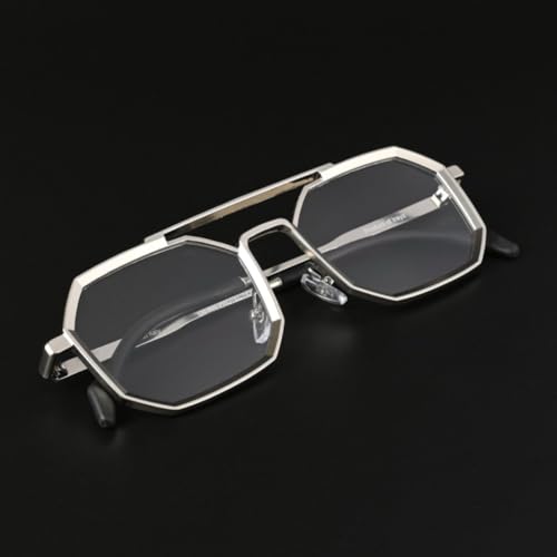 Image of IFLASH Vintage UV Protection Retro Square Metal Body Sunglasses For Men & Women