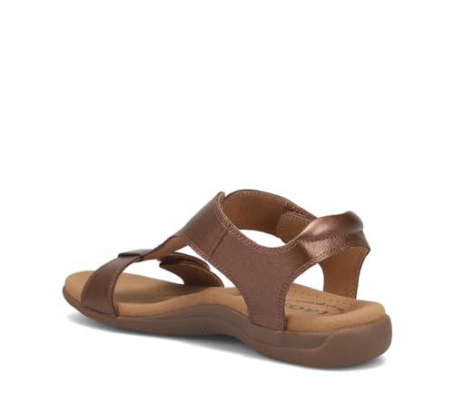 Image of Taos The Show Premium Leather Women's Sandal - Experience Everyday Style, Comfort, Arch Support, Cooling Gel Padding and an Adjustable Fit for Exceptional Walking Comfort