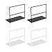 1 Pair Wrought Iron Bookends Book Support Simple Desktop Office Magazine Stand Shelf