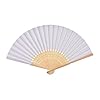 Vouwbare handfans Hand Held Folding Fan Houten Fan Papiervouwen 50 Stuks/Veel White Folding Elegant Paper Hand Fan…