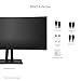 ViewSonic VP3881A 38-Inch QHD Wide 1440p IPS WQHD+ Curved Ultrawide Monitor with ColorPro 100% sRGB Rec 709, Eye Care, HDR10 Support, USB C, HDMI, USB, DisplayPort for Professional Home and Office