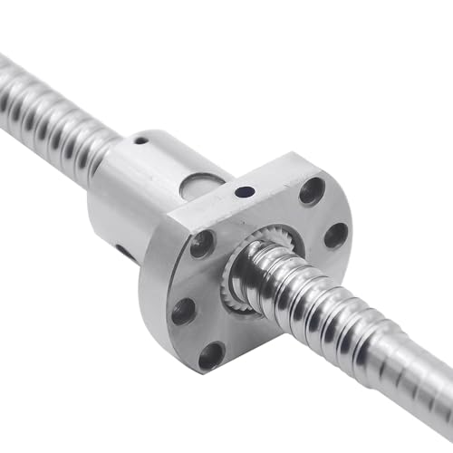 Hocpkot 2Pcs 300Mm Hgr15 Linear Guide Rail With 4 Bearing Block,1Pcs 300Mm Sfu1204 Ball Screw With Metal Deflector Ball Screw Nut thumb #2