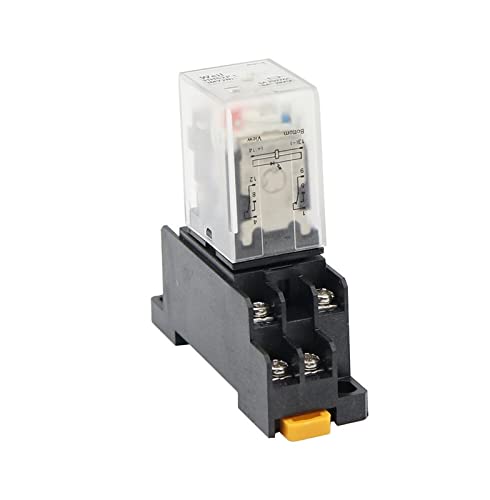 Relais électromagnétique 380V MY2NJ DPDT 8 broches avec socle pour circuit électrique