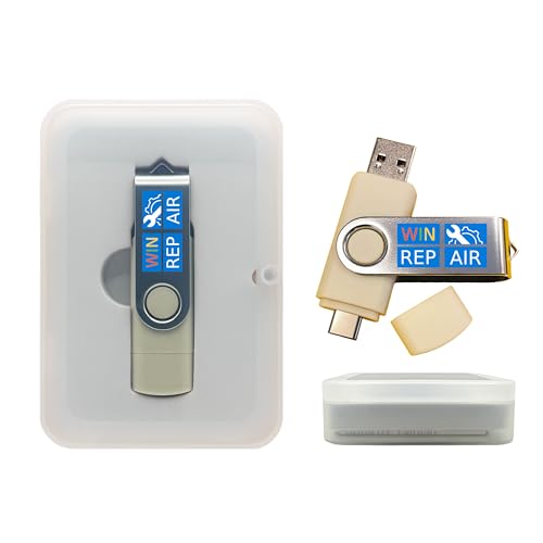 5-in-1 Win Repair & Reinstall Bootable USB Flash Drive – Fix, Recover, or Reinstall Windows 11 (amd64 + arm64) / 10/7 - Includes PE Tools, Driver Pack, Antivirus, Data Recovery & Password Reset