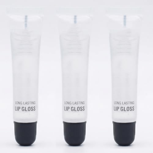 Long Lasting Clear Lip Gloss Set, Pack of 3, Hydrating Lip Oil fo...