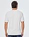 JMIERR Men's Casual Textured Crew Neck T-Shirts Lightweigt Gym Sport Tees for Men, US46(XL), White