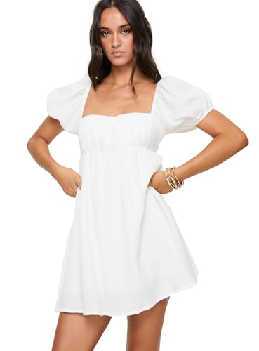 Princess Polly Lets Dance Mini Dress White
