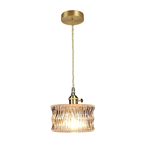 Lustre d'intérieur en métal E27 kulgony avec abat-jour verre