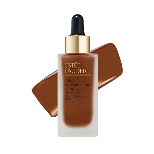 Estée Lauder Futurist Skin Tint Serum Foundation SPF 20 with Glycerin | Light Coverage, 1.0 Fl Oz, 6C1 Rich Cocoa