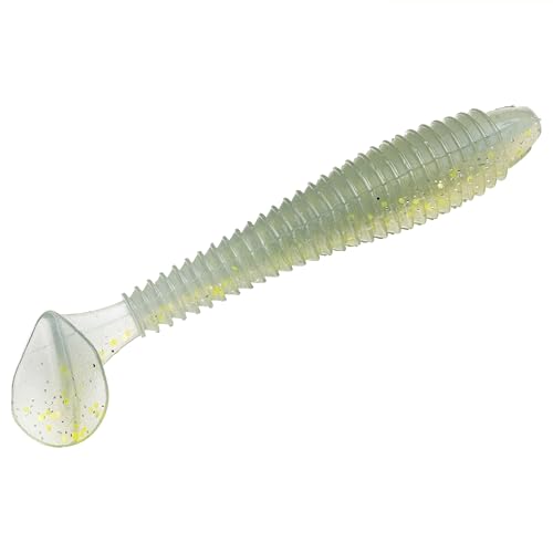 Strike King Rage Swimmer Fishing Lure, Soft Plastic Paddletail Minnow, Sleek Nose Cone, Softly...