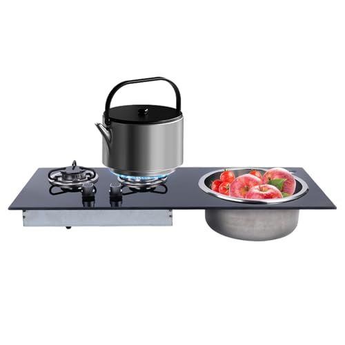 ACNAO 2 Burners RV Gas Stove With Sink