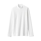 無印良品 婦人 起毛フライス編みハイネック長袖Tシャツ レディース BB2QDA4A 白 婦人M