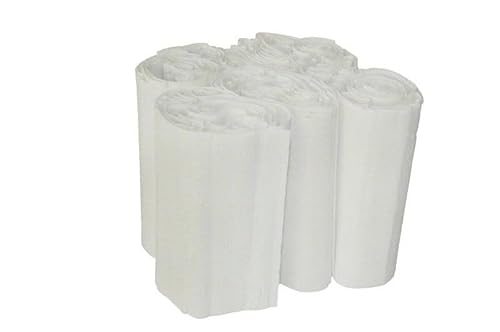 100er Set Topfmanschetten aus Krepppapier - Plissiert & Wasserabweisend - Für Blumentöpfe (Weiß, Höhe: 10 cm)