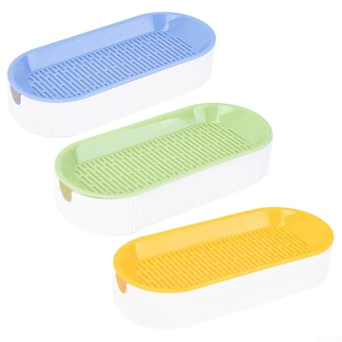 Wheatthrive 3er Katzengrasschalen Set für Innenbereich