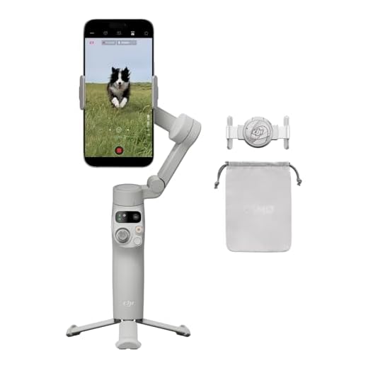 DJI Osmo Mobile 7-gimbalstabilisator voor iPhone, Android, Ingebouwd statief, Ultralicht, 3-assige telefoongimbal, ActiveTrack 7.0, ShotGuides, Bewerken met één tik, 10 uur gebruik, Telefoon opladen