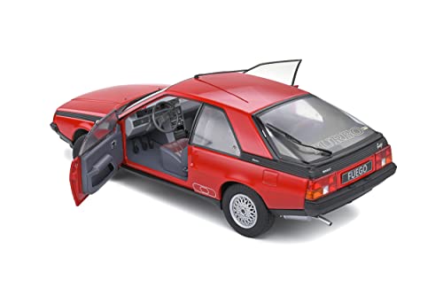 Solido 1980 Renault Fuego Turbo 1:18 Rojo miniatura miniatura 5