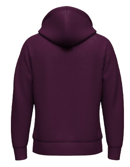 Image of Veirdo Cotton Fleece Regular Fit Full Sleeve Hooded Sweatshirt Front and Back Graphic Printed Jumper Hoodie for Men