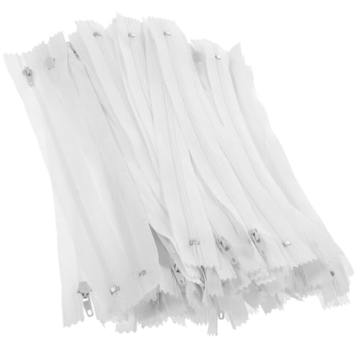 Gadpiparty Cremallera Invisible de Nylon Autoblocante Nº 3 20 CM Color 100 Unidades para Coser Ropa Manualidades y Repuestos de Cremallera