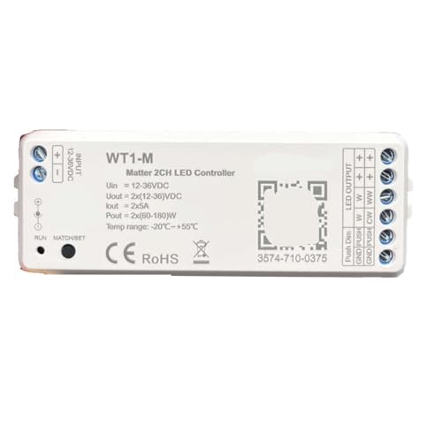Contrôleur LED WT1-M anti-scintillement pour ruban tactile CCT