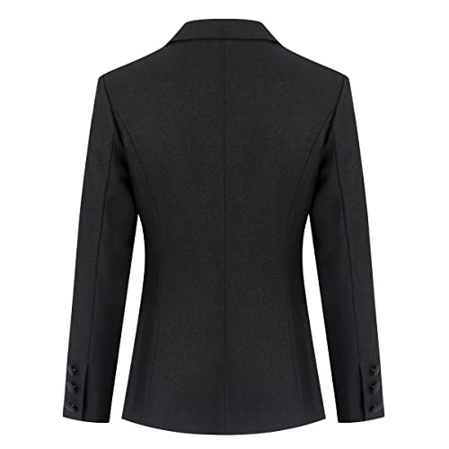 YYNUDA Women's Business Suit Set Double Breasted 2 Piece Office Work Blazer Pantsuit4