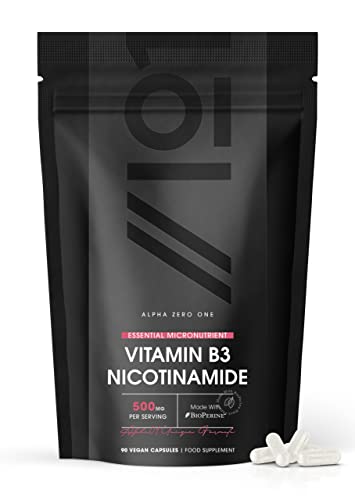 Alpha01 Vitamin B3 Nicotinamide 500mg Capsules