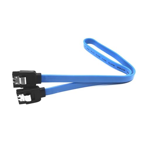 Cable SATA III 6Gbps 40cm recto color azul