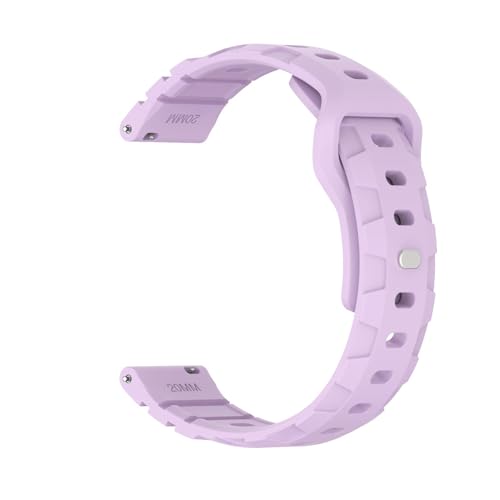 SRMVRNKNNK Fit For Samsung Fit For Galaxy Watch 7 6 5 4 40 44mm 6Classic 43 47mm �X�g���b�v �u���X���b�g�ɓK������V���R���o���h(Purple,22mm)