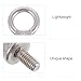 Ipetboom 10pcs M6 304 Stainless Steel Lifting Eye Nut Heavy Duty Threaded Ring Nut for Industrial Rigging and Ceiling Hooks