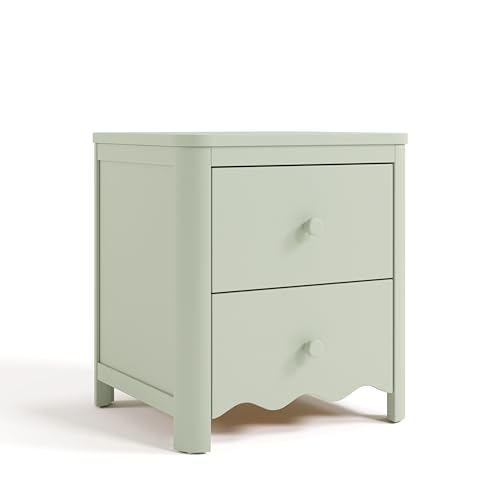 Storkcraft Casablanca 2 Drawer Nightstand, Sage