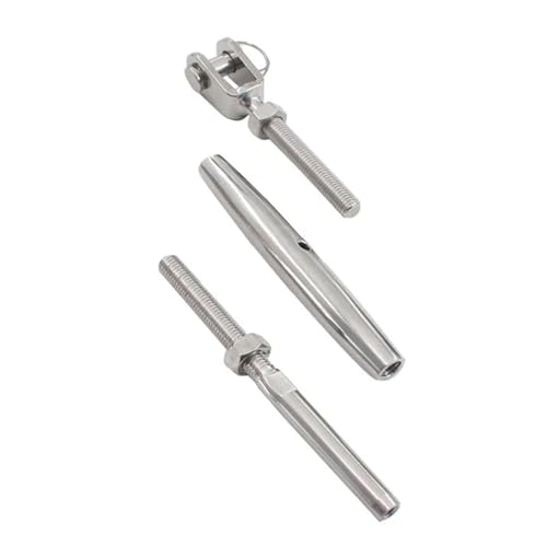 Turnbuckle 4 Pieces 316 Stainless Jaw Swage Closed Turnbuckle miniatura 3