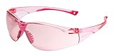 Medspex Pink FL-41 Tinted Safety Glasses Blue Light Sensitivity Men Women Indoor Outdoor Fluorescent Photophobia ANSI Z87.1