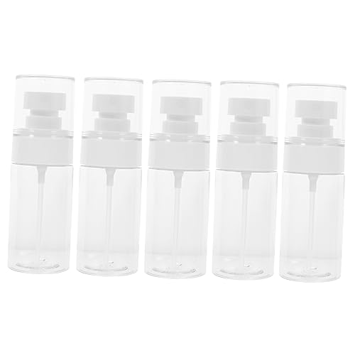 minkissy 5 Piezas Botella De Spray Botella Vacía Mini Botellas De Viaje Neblina Facial Champú y Acondicionador De Viaje Aerosol De Botella De Agua Rociar Líquido El Plastico Transparent