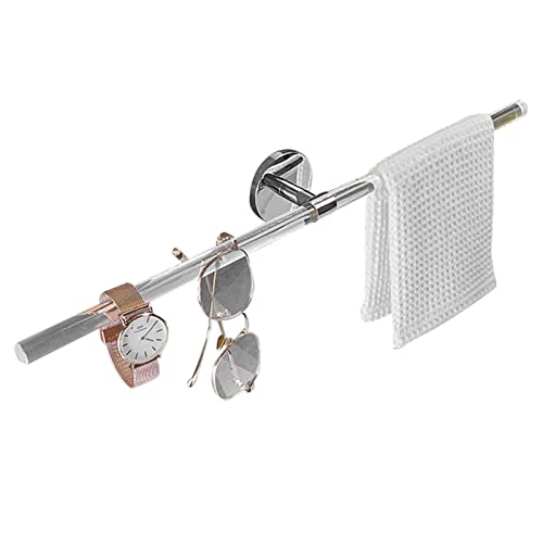 Porte-serviettes mural adhésif inox pour fixer sans percer le carrelage