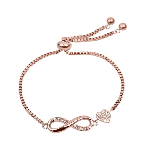 LuckyLy Pulseras Mujer con Dijes de Corazón e...