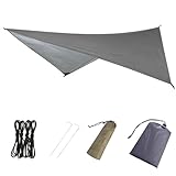 COMPACT : La diagonale est de 270 x 270 cm ou 310 x 310 cm, convient pour 1 à 4 personnes ; Il est livré avec un sac de rangement à cordon pour un transport facile