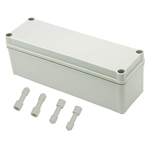 Zulkit Junction Box Abs Plastic Dustproof Waterproof Ip67 Junction Boxes Universal Electrical Project Enclosure Durable Diy Electronic Project Box Grey 9.84 X 3.15 X 2.76 Inch (250 X 80 X 70 Mm) #TOP4