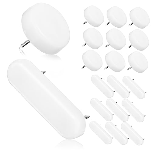 Homoyoyo - Homoyoyo 1ensemble Set De Patins Plastique pour Meubles Goupilles à Tête Ronde Et Ovales pour du Bruit Et des Sols Accessoires Universels pour Chaises Tables Et Mobilier