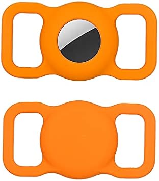 ankangyuan airtag dog collar holder pet cat loop case for air tag upgraded version orang
