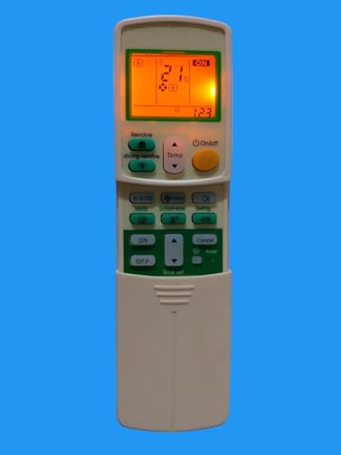 Image of AMAZOR All Ac Remote Control Compatible For Daikin Air Conditioner Remote (Model 7 With Light),Grey