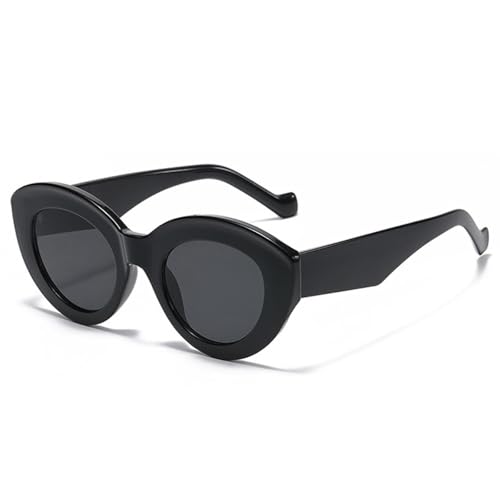 Lunettes de soleil œil de chat surdimensionnées au style rétro léopard unique