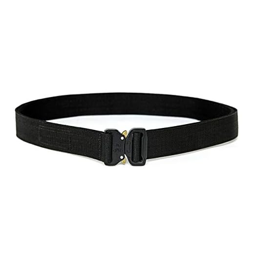 WOLF TACTICAL Heavy Duty Quick-Release EDC Belt - Stiffened 2-Ply 1.5” Nylon Gun Belt for Concealed Carry Holsters