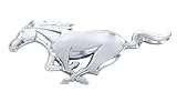Official Ford Product. Mustang Pony Logo Emblem. Industrial Strength 3M Adhesive Backing. 3 1/4