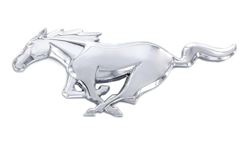 Official Ford Product. Mustang Pony Logo Emblem. Industrial Strength 3M Adhesive Backing. 3 1/4