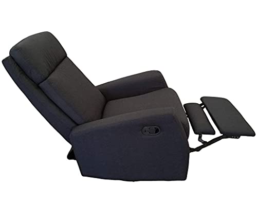 KMH Fjon #204689 - Sillón de relax para televisión (giratorio), color gris oscuro