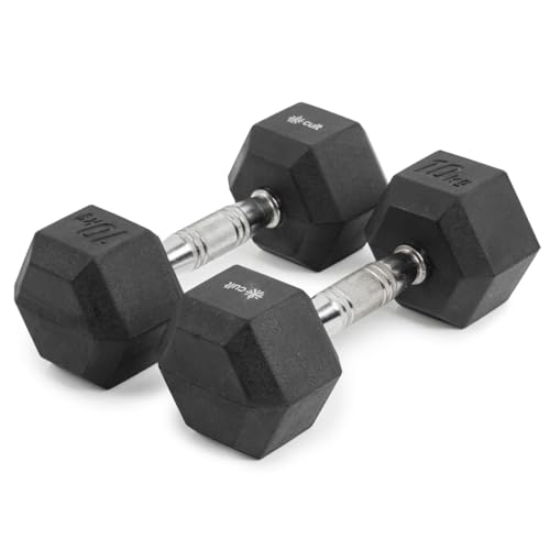 Image of Cult Hex Dumbbell Ideal for Home Workout Strength Training for Men & Women Pack of 2 Fixed Weight Dumbbell (10 kg)