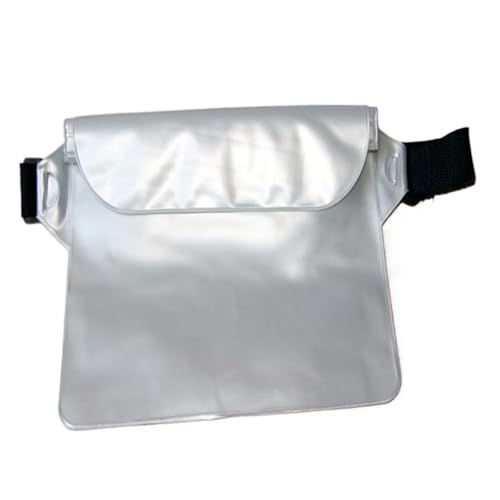 MKLHAVB Bolsa Estanca Bolsa Impermeable for natación, Buceo, riñonera, esquí, Funda for teléfono subacuático, Bolsa de Hombro Seca for Playa, Barco y Deportes(White)