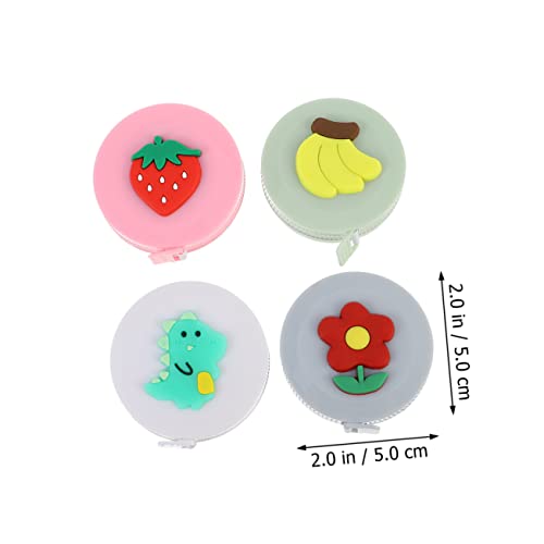 Cinta métrica mini retráctil 4 piezas NUOBESTY miniatura 2