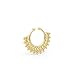 Tiny Fake Septum Nose Ring, Indian Tribal Style Faux Brass Clip On Non Pierced Septum Hoop, 18g, Handmade Designer Piercing Jewelry